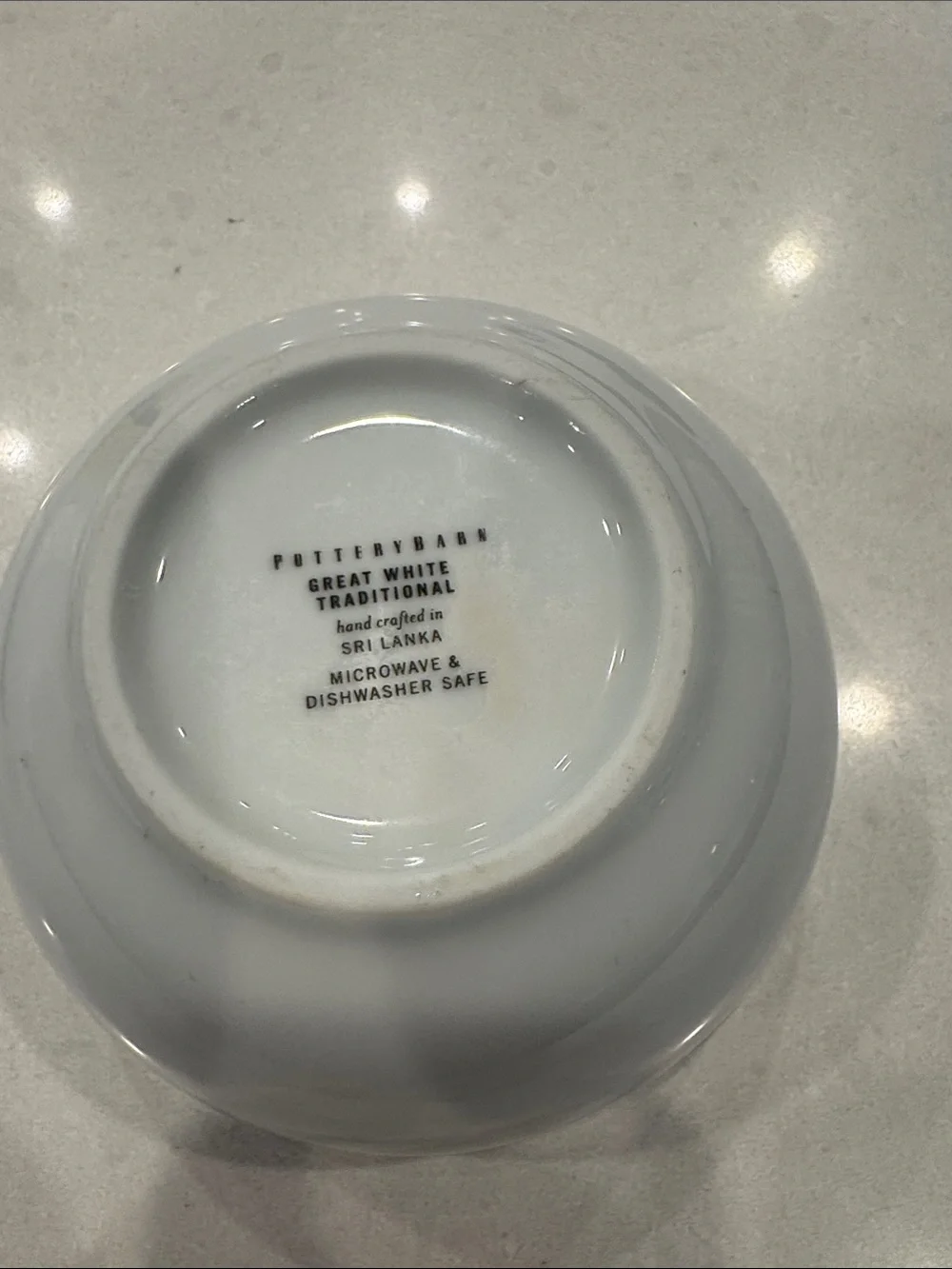 Pottery Barn Great White Traditional Ceramic Bowl - White